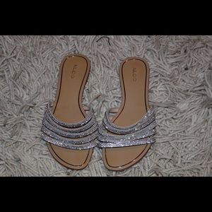 Glittery aldo sandals